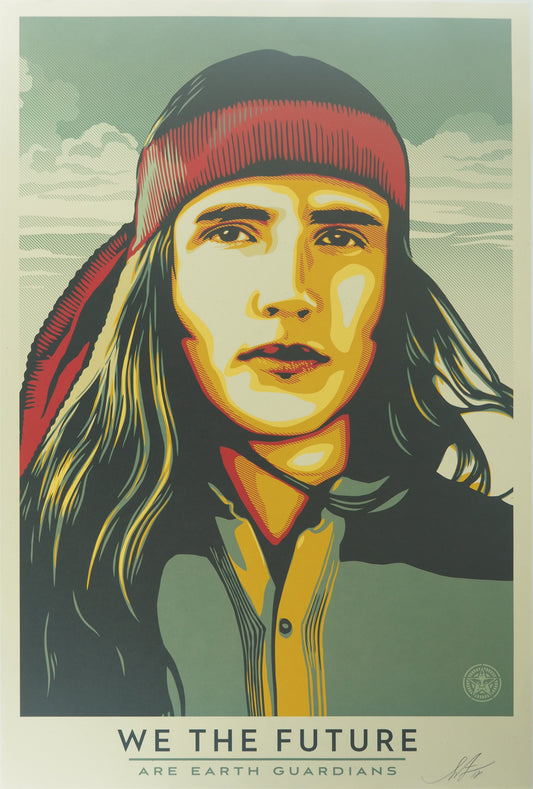 Shepard FAIREY (OBEY) : We the future (Are Earth guardians) - Lithographie signée