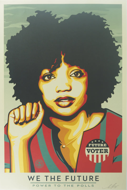 Shepard FAIREY (OBEY) : We the future (Power to the polls) - Lithographie signée