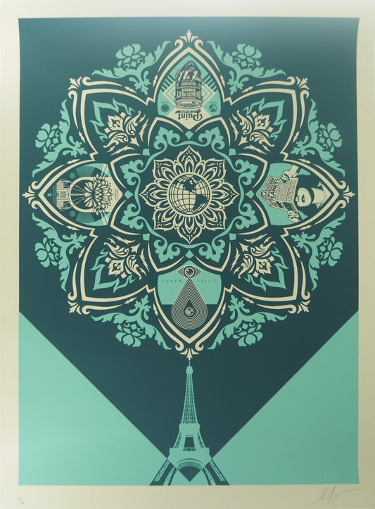 Shepard FAIREY (OBEY) : Delicate balance - Lithographie originale signée
