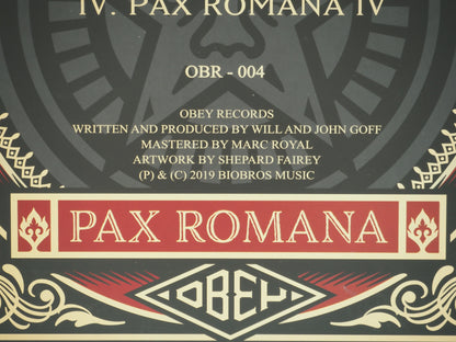 Shepard FAIREY (OBEY) : Pax Romana - Vinyle signé
