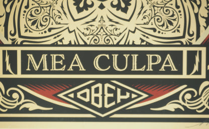 Shepard FAIREY (OBEY) : Mea culpa - Vinyle signé