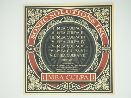 Shepard FAIREY (OBEY) : Mea culpa - Vinyle signé