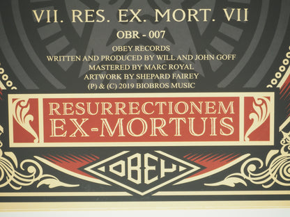 Shepard FAIREY (OBEY) : Resurrectionem ex-mortuis - Vinyle signé