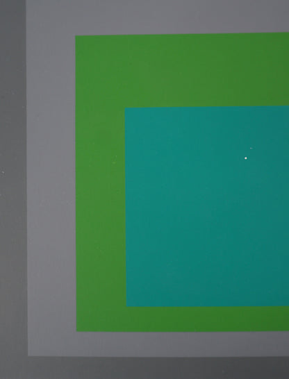 Josef ALBERS :  Homage to the square, Renewed Hope - Sérigraphie en couleurs