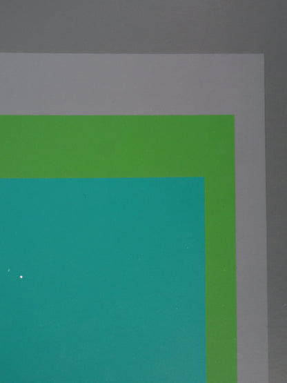 Josef ALBERS :  Homage to the square, Renewed Hope - Sérigraphie en couleurs