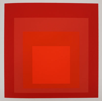 Josef ALBERS : Homage to the square, R III a 4 - Sérigraphie en couleurs