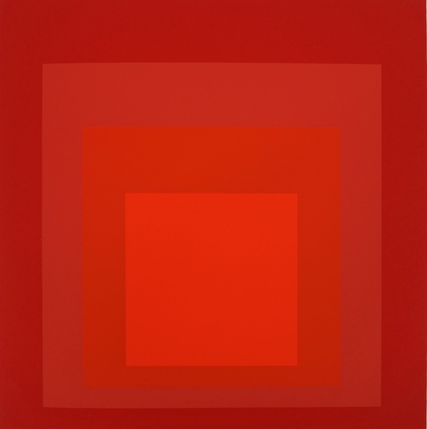 Josef ALBERS : Homage to the square, R III a 4 - Sérigraphie en couleurs