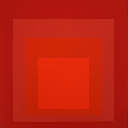 Josef ALBERS : Homage to the square, R III a 4 - Sérigraphie en couleurs