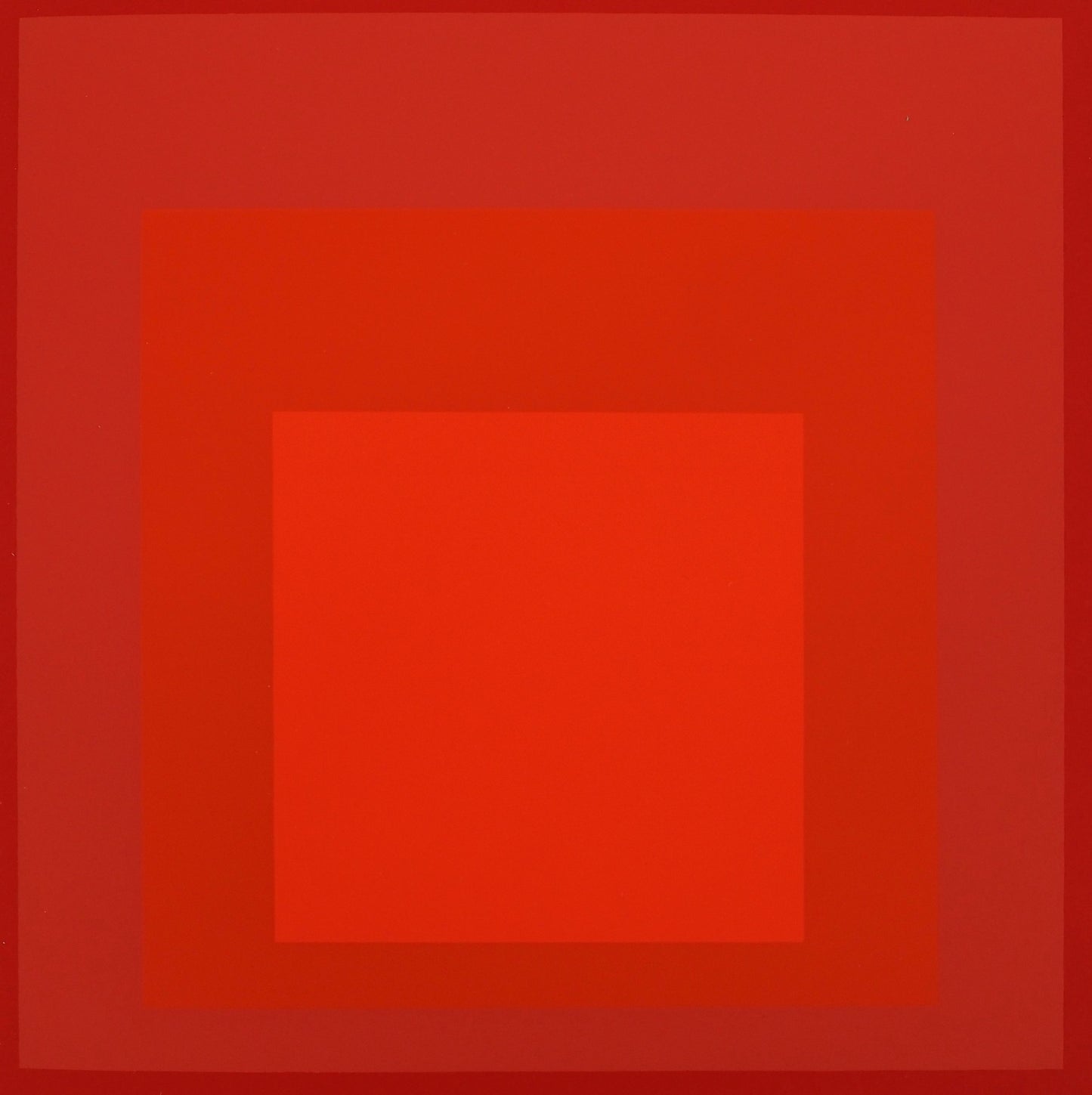 Josef ALBERS : Homage to the square, R III a 4 - Sérigraphie en couleurs