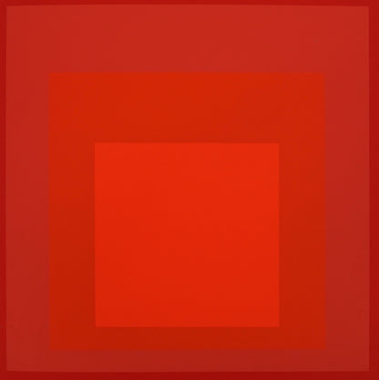 Josef ALBERS : Homage to the square, R III a 4 - Sérigraphie en couleurs