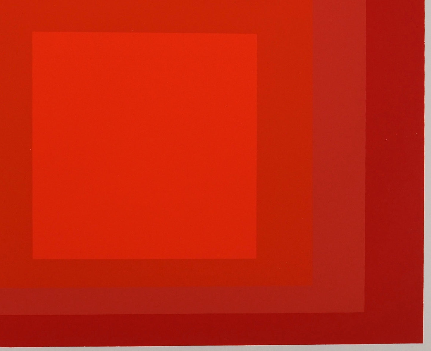 Josef ALBERS : Homage to the square, R III a 4 - Sérigraphie en couleurs