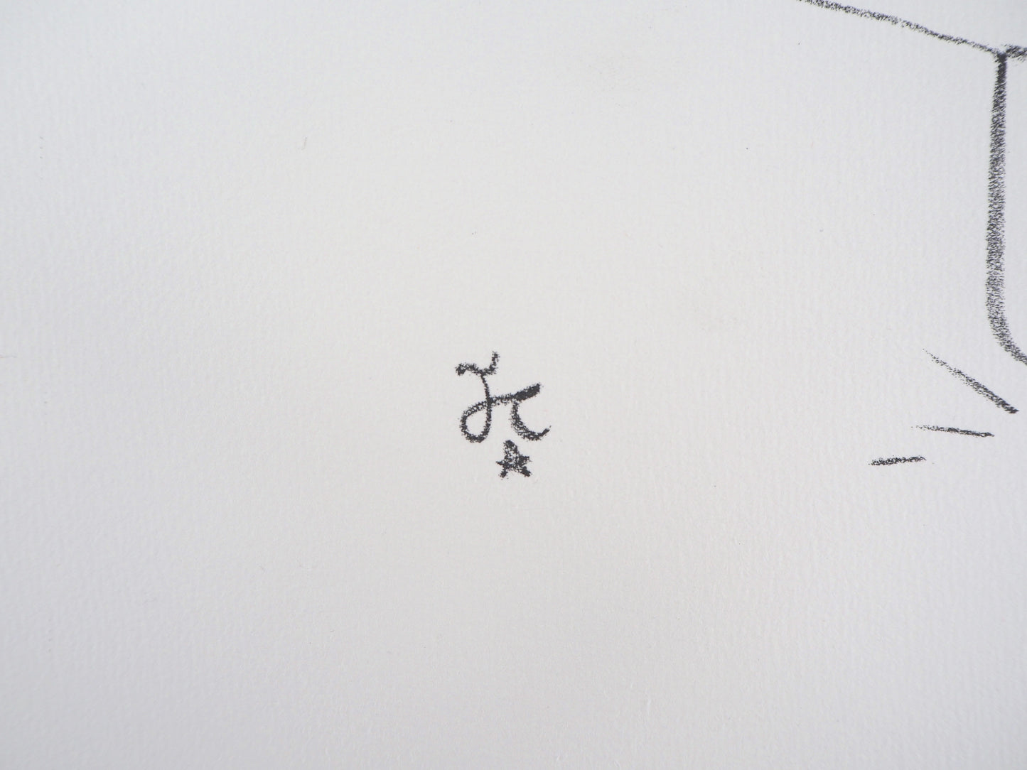 Jean COCTEAU : La parure de perles - Lithographie signée