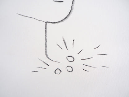 Jean COCTEAU : La parure de perles - Lithographie signée