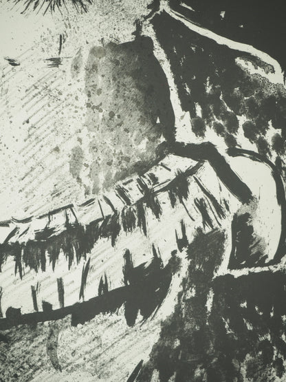 Roger CRUSAT : Le clown blanc- Lithographie originale