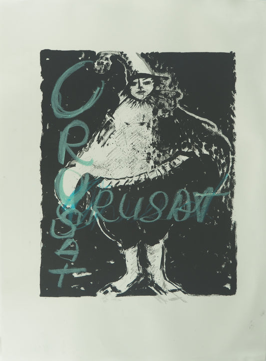 Roger CRUSAT : Le dernier numéro du clown - Lithographie originale signée