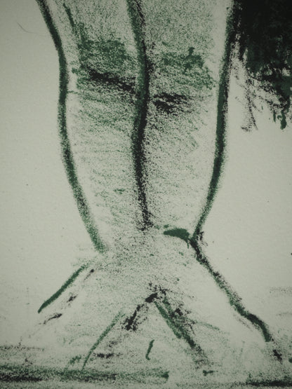 Roger CRUSAT : Nu à la serviette - Lithographie originale signée