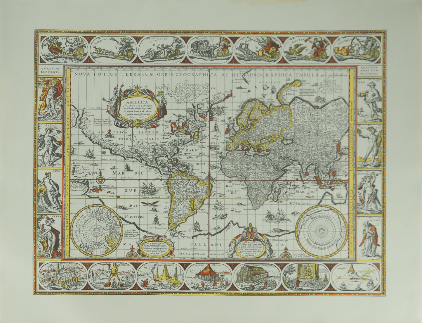 Willem Janszoon BLAEU : Planisphère