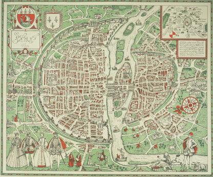 BRAUN / HOGENBERG :  Plan de Paris