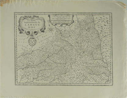 Hendrik HONDIUS : Carte du Languedoc
