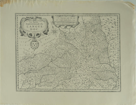 Hendrik HONDIUS : Carte du Languedoc
