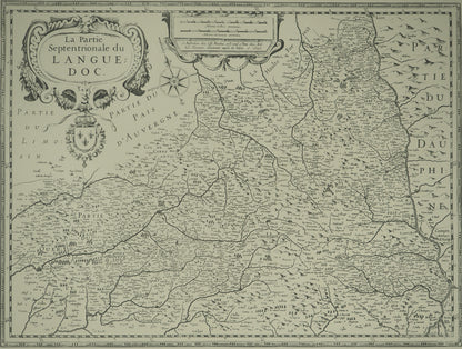 Hendrik HONDIUS : Carte du Languedoc