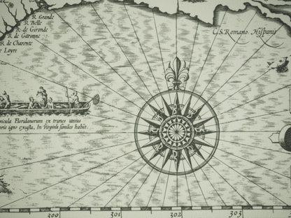 MERCATOR (Michael) & HONDIUS (Jodocus) : Carte de la Virginie et de la Floride