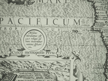 Jocodus HONDIUS : Carte de l'Amérique méridionale