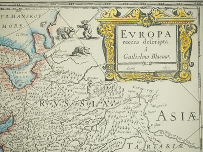 Willem Janszoon BLAEU : Carte de l'Europe