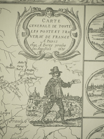 BEREY : Carte Générale de toute les postes de France