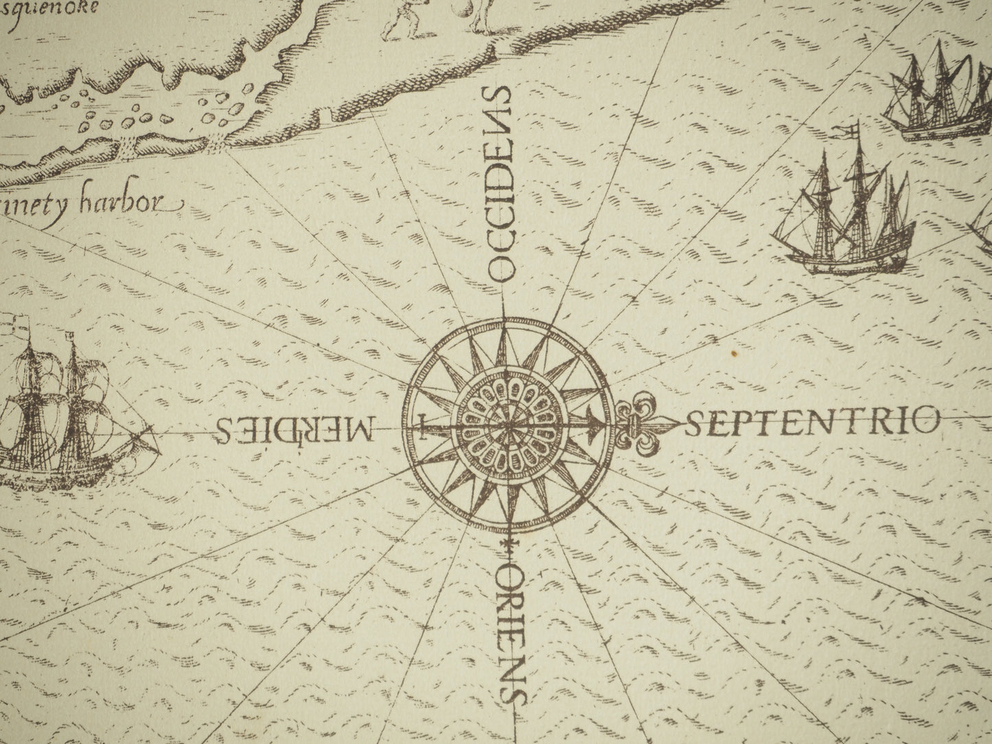 John WHITE : Carte de la Virginie