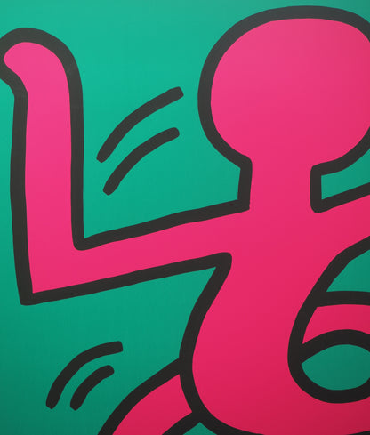 Keith HARING : Swing Yellow - Montreux Jazz Festival - Sérigraphie originale signée