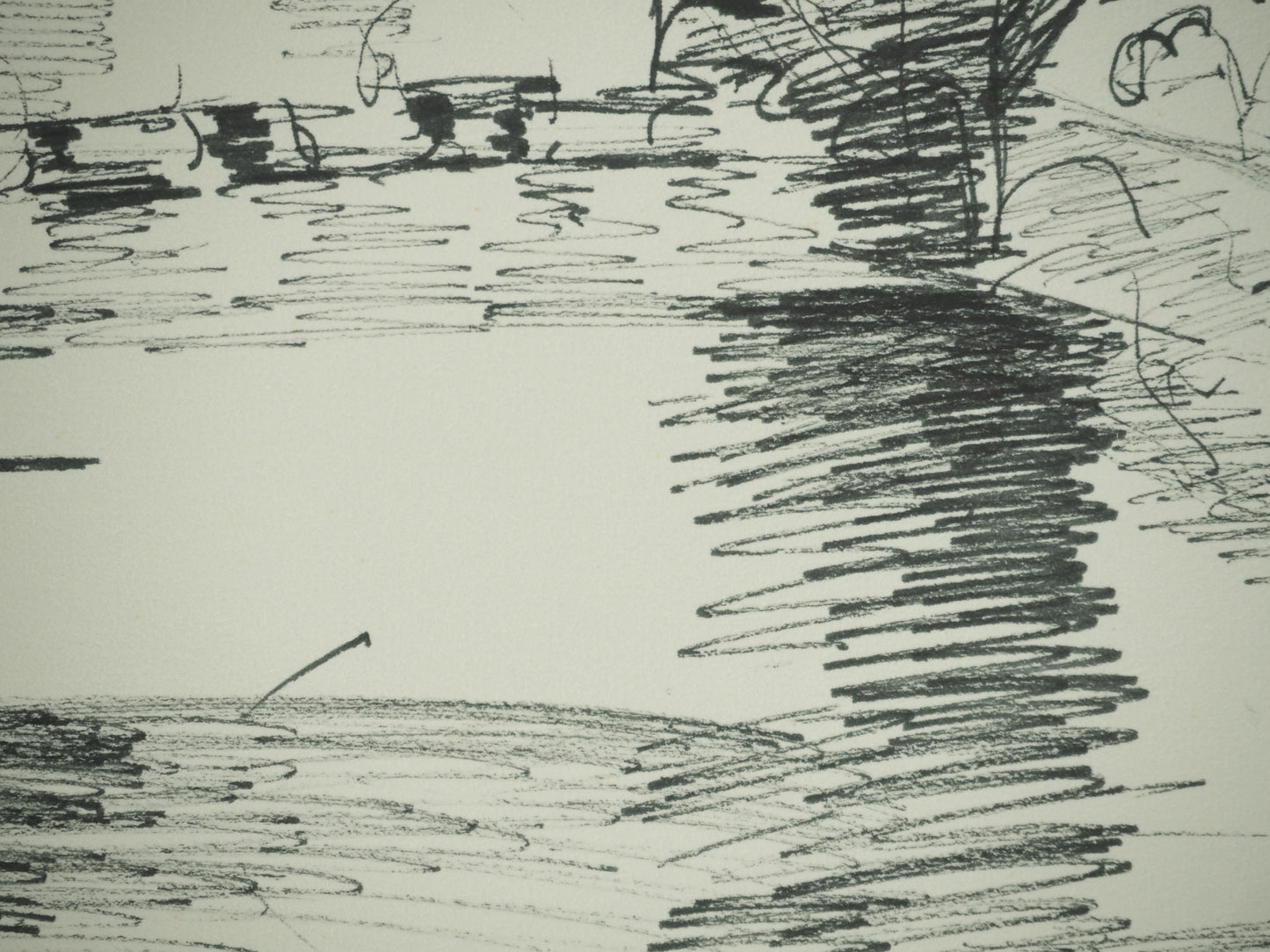 Roger CRUSAT : La vallée du Rhône - Dessin original signé