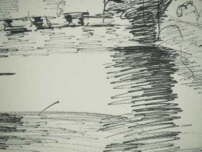 Roger CRUSAT : La vallée du Rhône - Dessin original signé