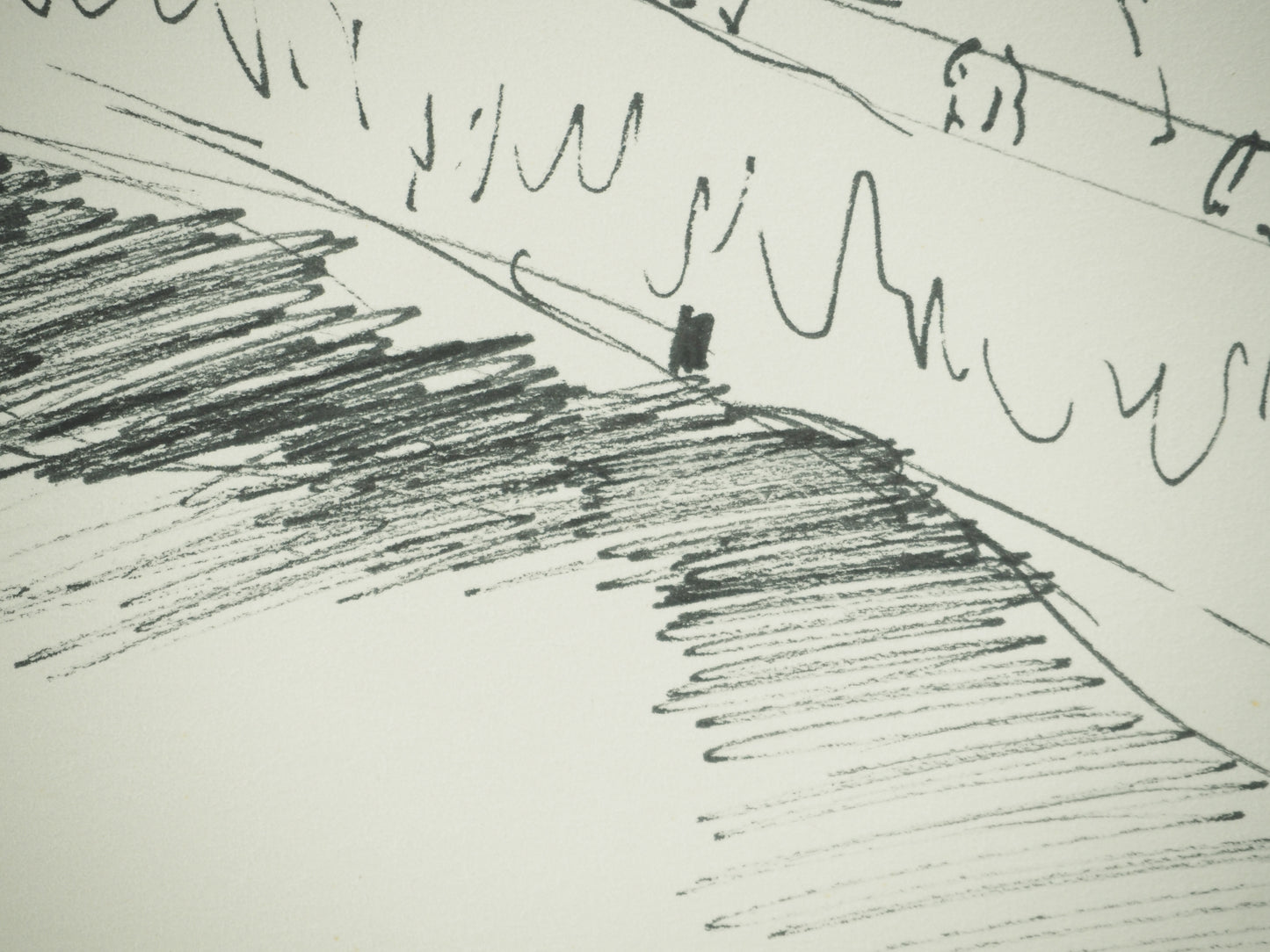 Roger CRUSAT : Sur le pont - Dessin original signé