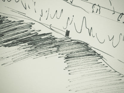 Roger CRUSAT : Sur le pont - Dessin original signé