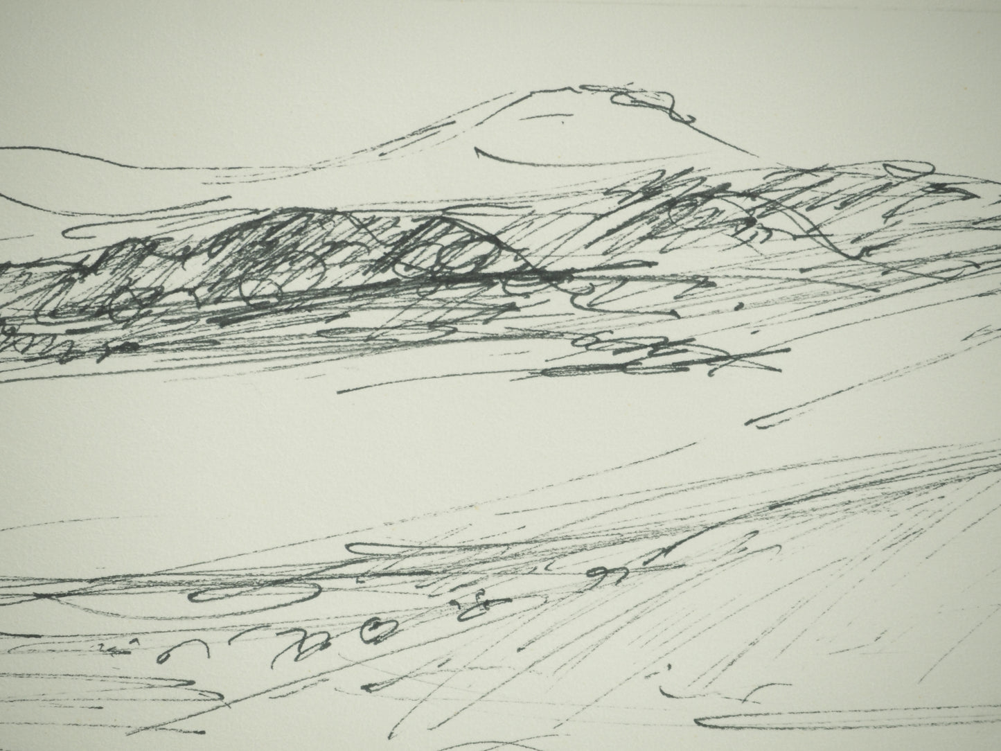 Roger CRUSAT : La Baie - Dessin original signé
