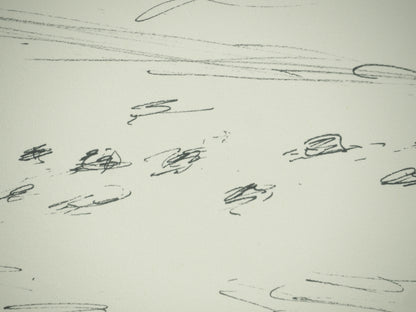 Roger CRUSAT : La Baie - Dessin original signé