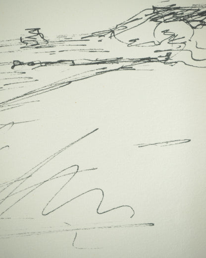 Roger CRUSAT : La Baie - Dessin original signé