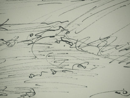 Roger CRUSAT : Paysage - Dessin original signé