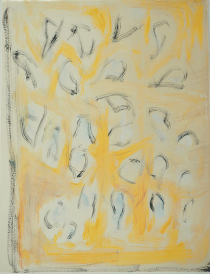 Roger CRUSAT : Fragments de lumière - Gouache sur papier