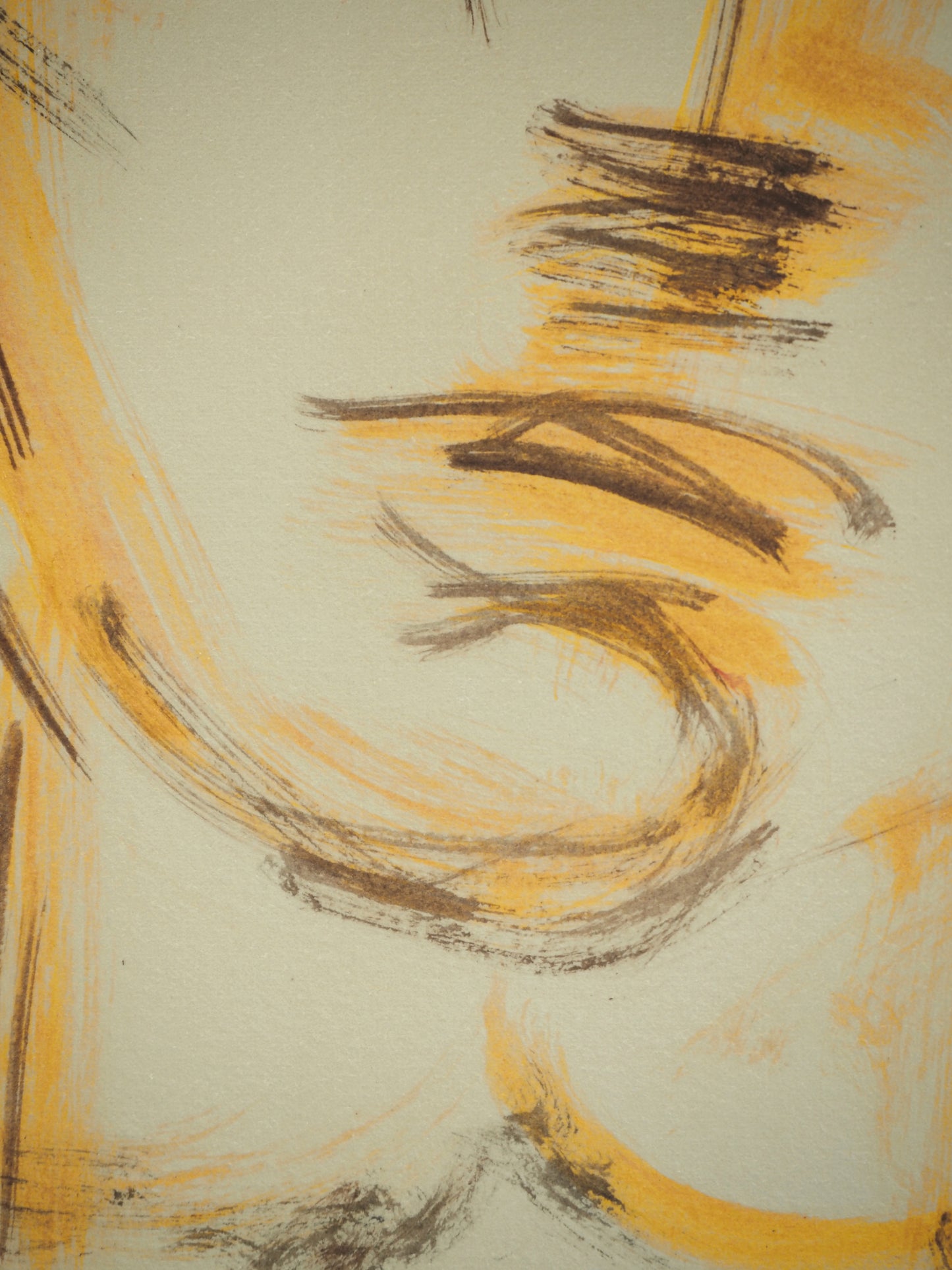 Roger CRUSAT : Jeune fille triste - Gouache sur papier