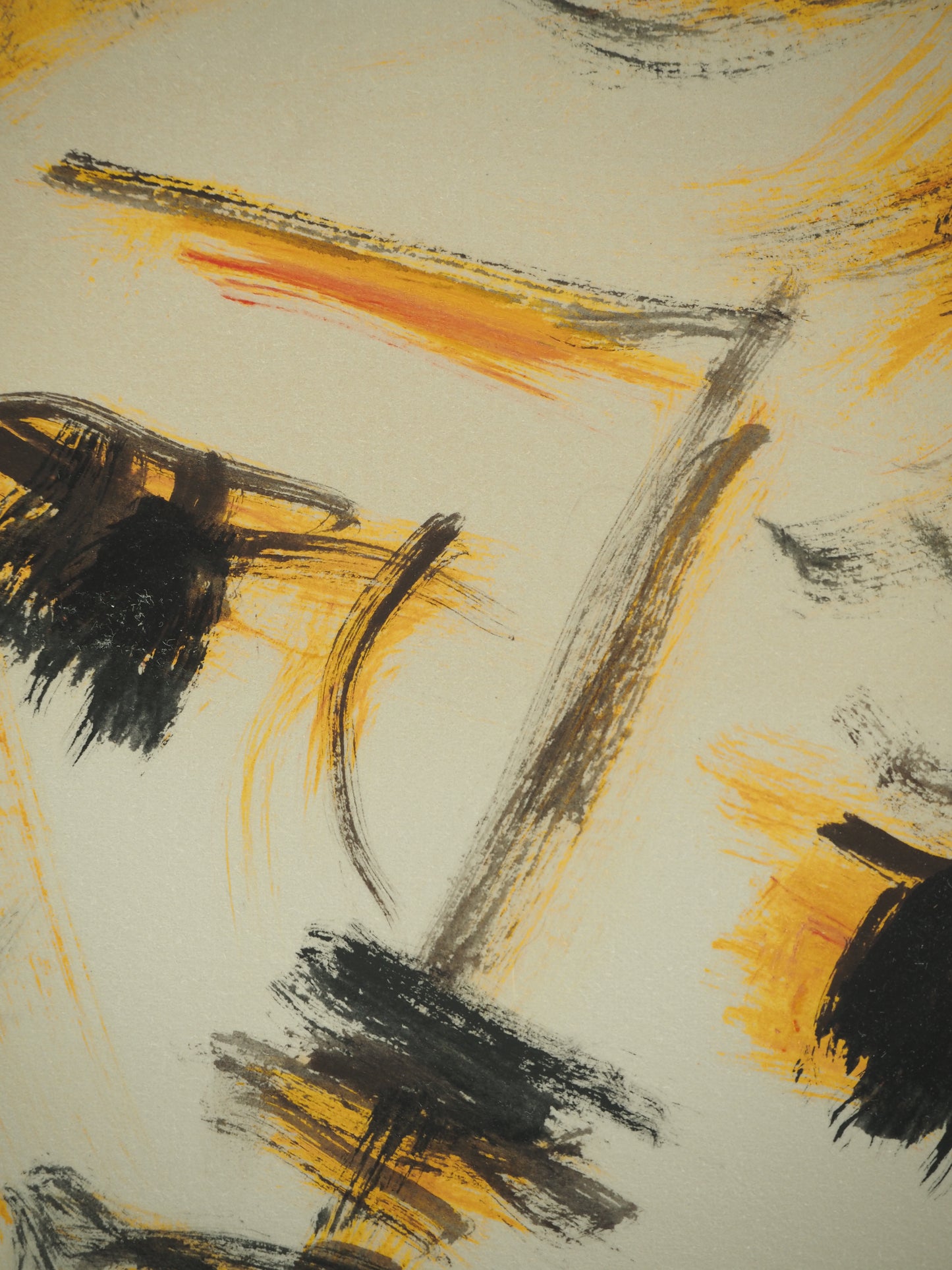 Roger CRUSAT : Jeune fille pensive - Gouache sur papier