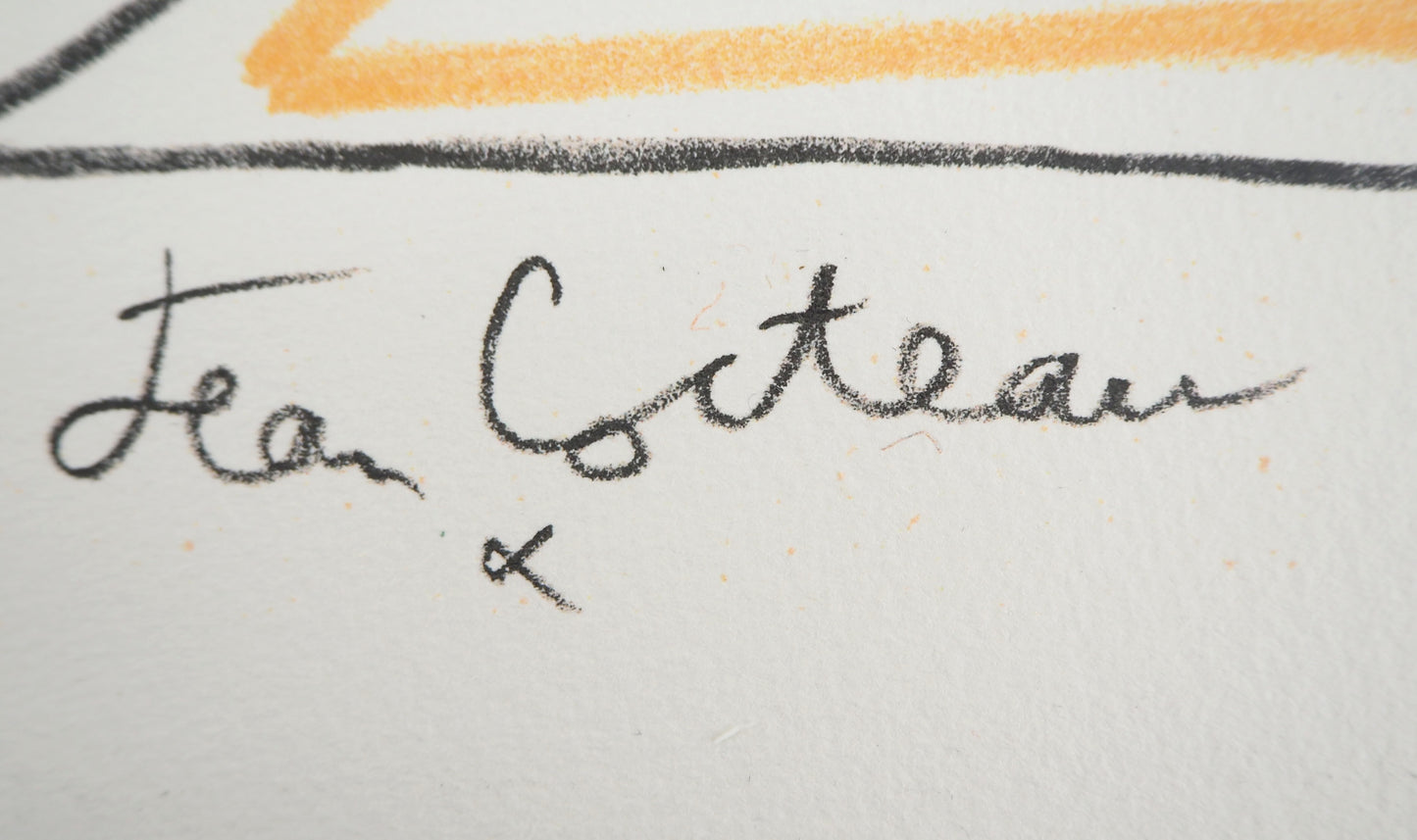 Jean COCTEAU : Le Baiser - Lithographie signée