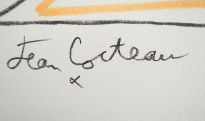 Jean COCTEAU : Le Baiser - Lithographie signée
