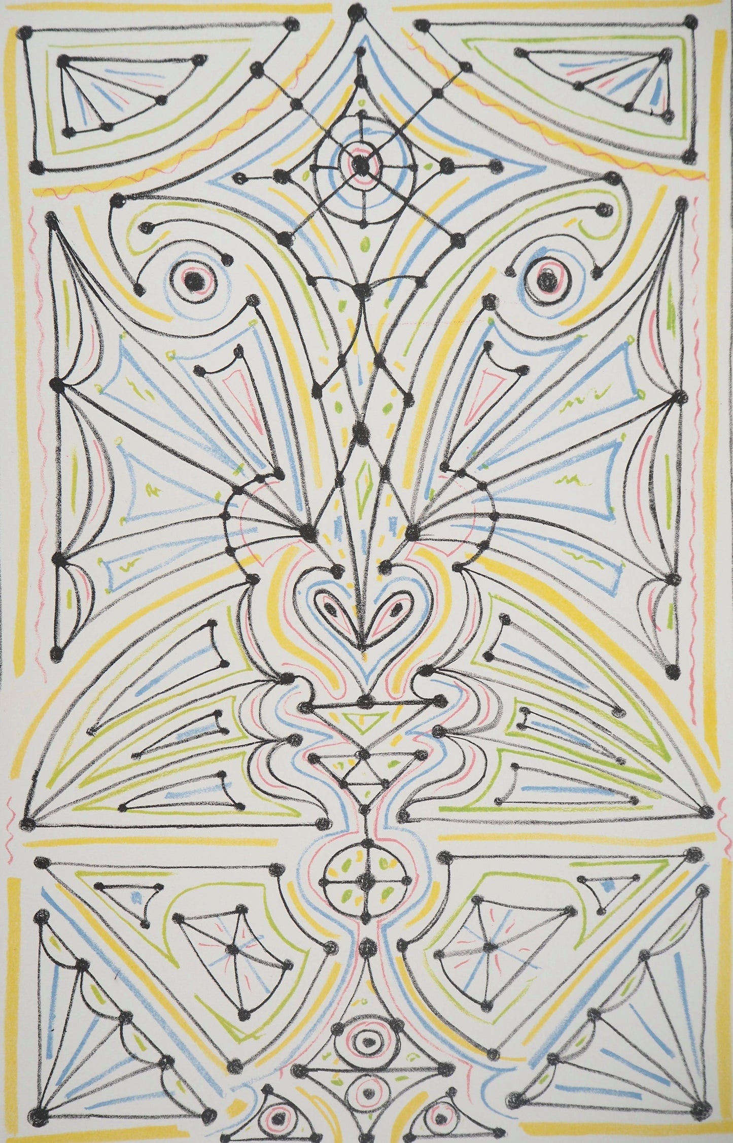 Jean COCTEAU : Tête d'animal - Lithographie signée