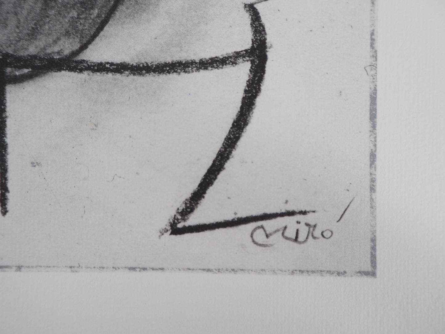 Joan MIRO : Femme et oiseau surréaliste - Lithographie signée
