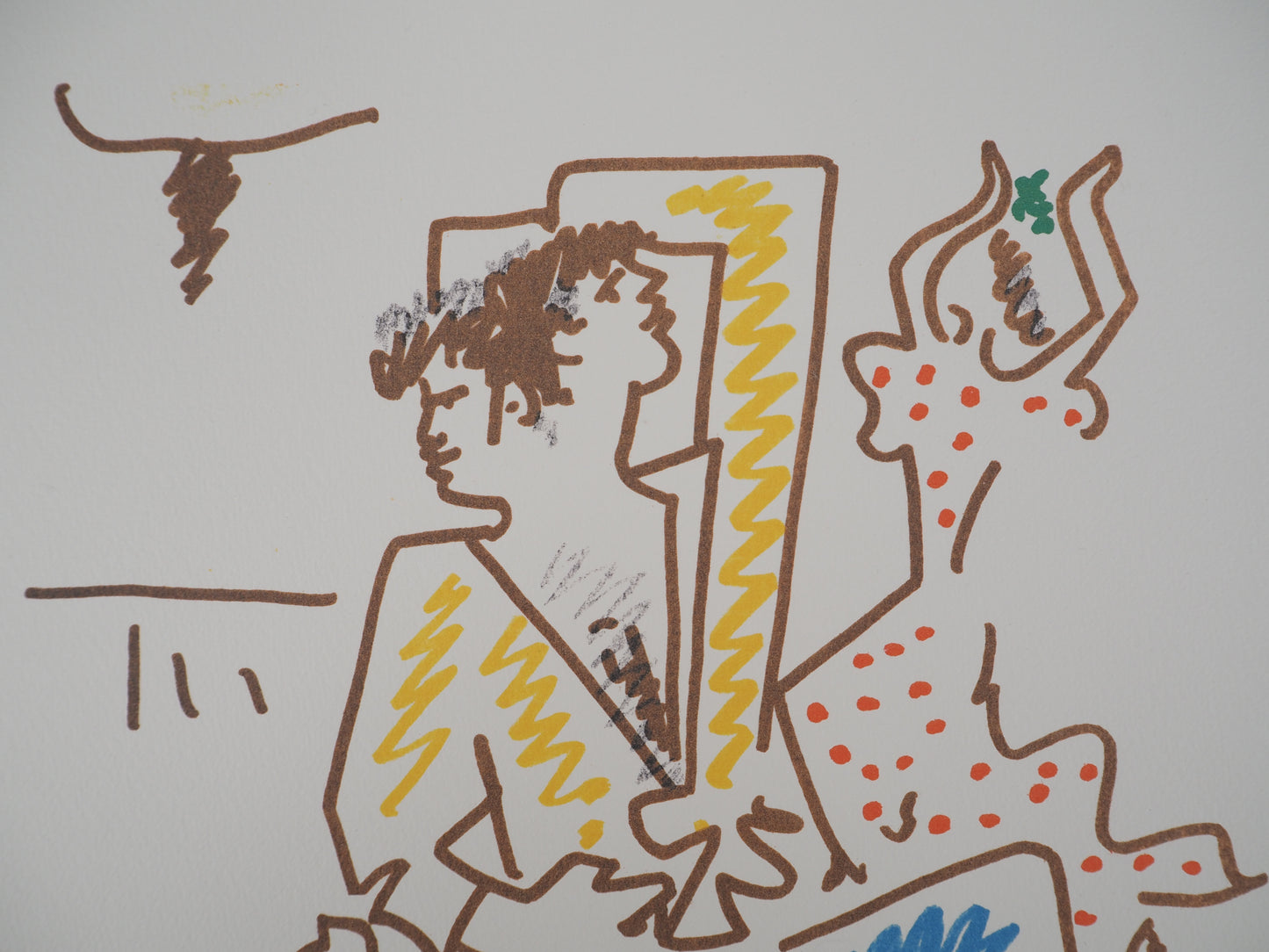 Jean COCTEAU : Danseurs de flamenco - Lithographie signée