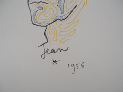 Jean COCTEAU : Crucifixion, Marie Madeleine et Jean Évangéliste - Lithographie signée