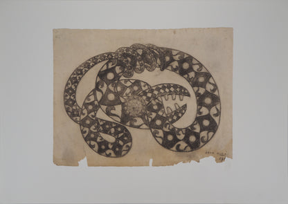 Joan MIRO : Le Serpent - Lithographie signée