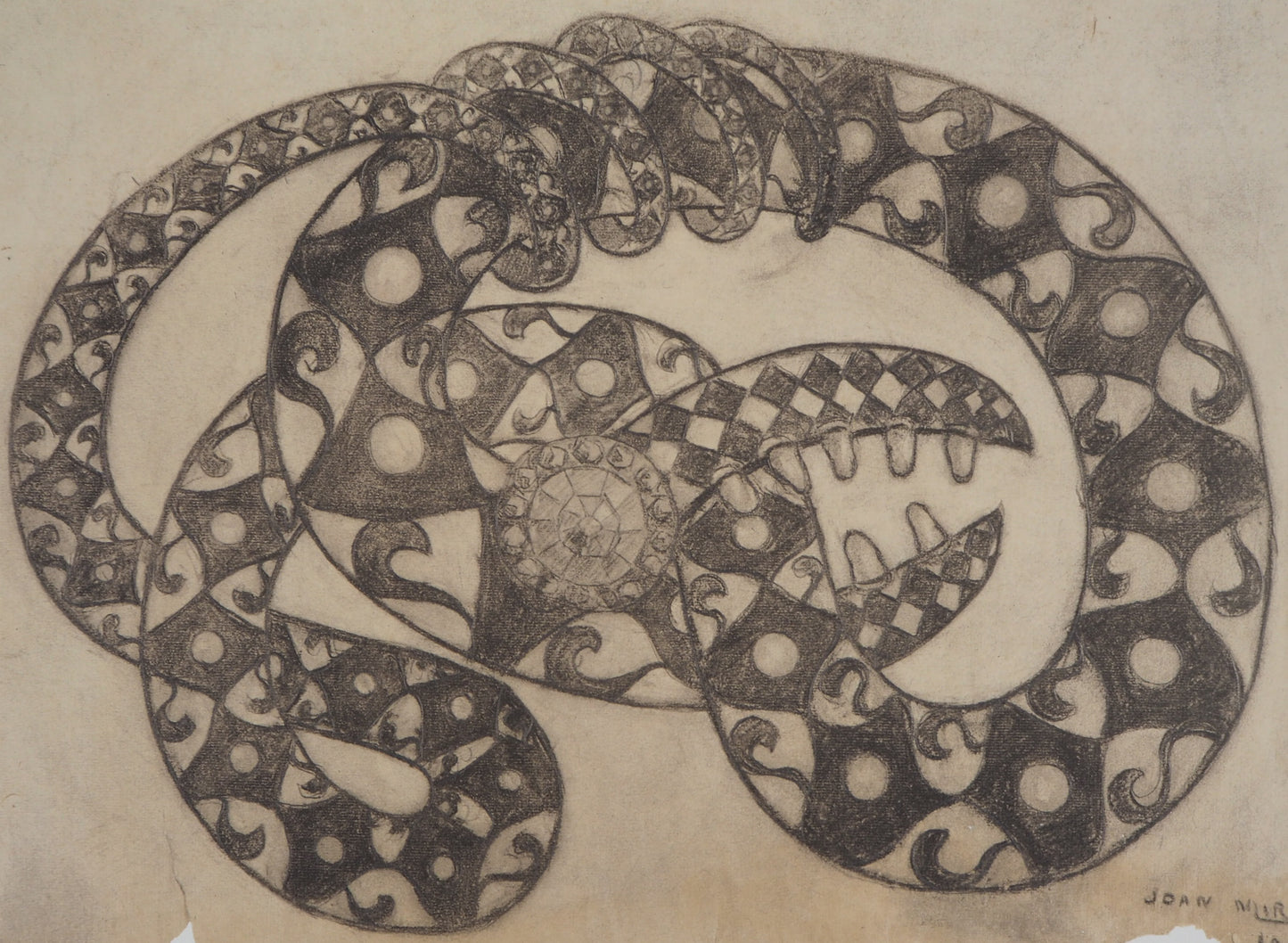 Joan MIRO : Le Serpent - Lithographie signée